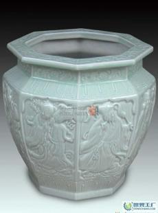 景德鎮瓷器 青釉雕刻 八角八仙圖_禮品、工藝品、飾品_世界工廠網中國產品信息庫